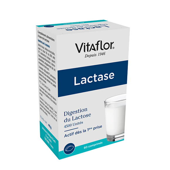 Lactase Vitaflor - boîte de 60 comprimés 