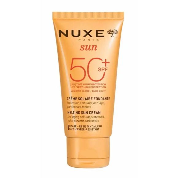 Crème solaire visage fondante SPF50 Nuxe Sun - tube de 50ml