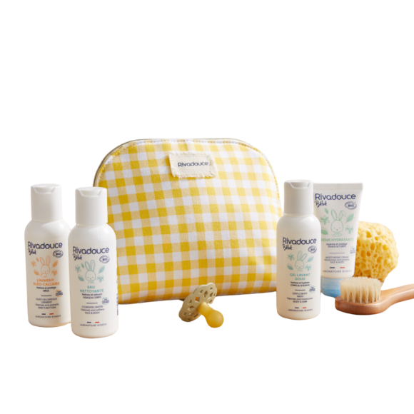 Kit voyage les essentiels de bébé Rivadouce - trousse de 4 produits
