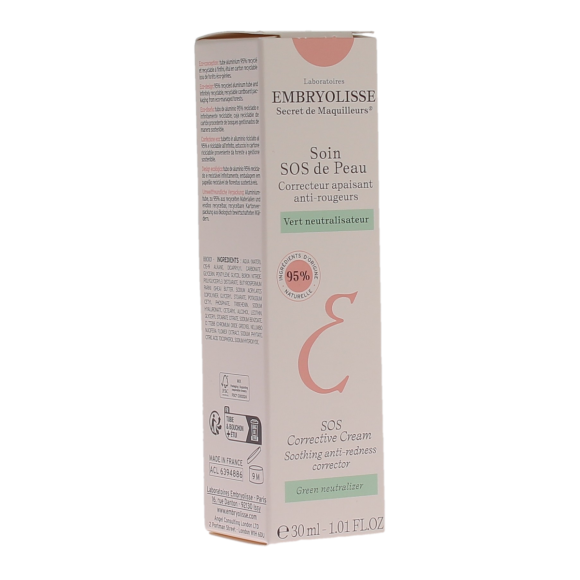 Soin sos de la peau correcteur apaisant anti-rougeur Embryolisse - tube de 30ml