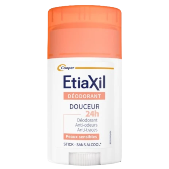 Déodorant stick douceur 24h peaux sensibles Etiaxil - stick de 40g