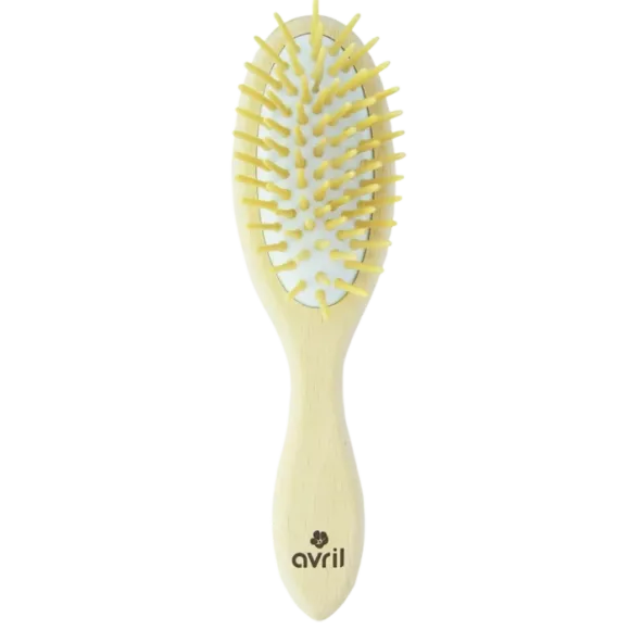 Brosse à cheveux en bois de hêtre Avril - une brosse