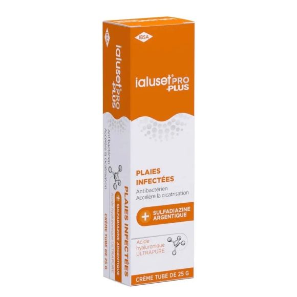 Crème Cicatrisante à l'acide hyaluronique Ialuset Pro Plus - tube de 25 g