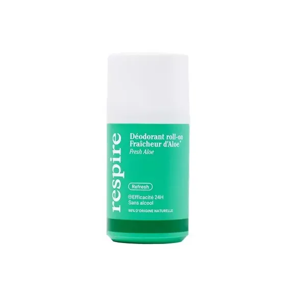 Déodorant fraîcheur d'aloe Respire - roll-on de 50ml