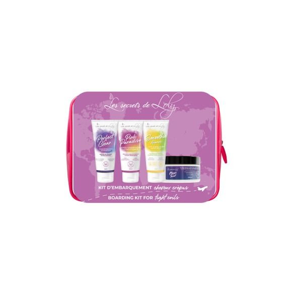 Trousse Les Indispensables cheveux crépus Les Secrets de Loly - trousse de 4 produits