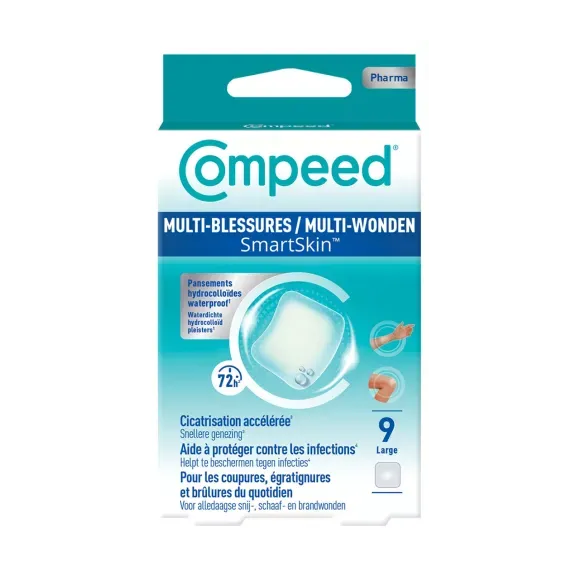 Smartskin pansement multi-blessures large Compeed - 9 pansements