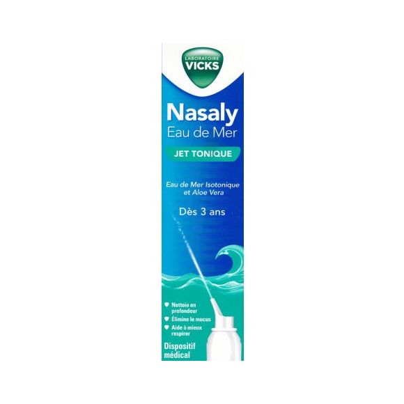 Nasaly eau de mer jet tonique Vicks - spray de 120ml