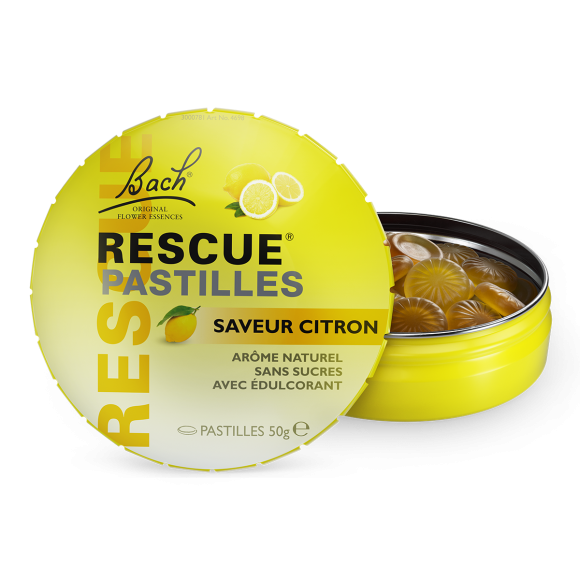 Bach rescue pastilles saveur citron Famadem - boite de 50 g