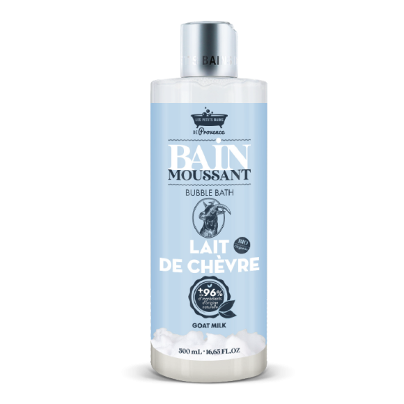 Bain moussant au lait de chèvre Les petits bains de Provence - flacon de 500ml