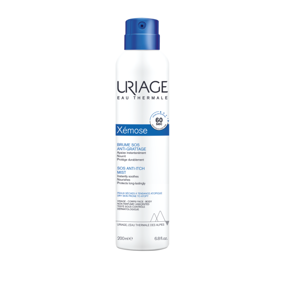 Brume SOS Anti-grattage Xémose Uriage - spray de 200 ml