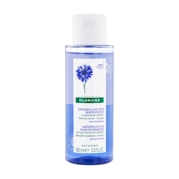 Démaquillant yeux waterproof au bleuet Klorane - flacon de 100ml