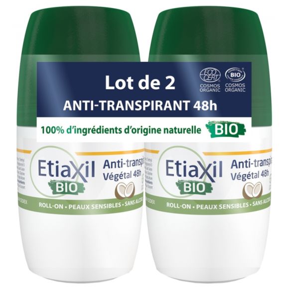 Déodorant anti-transpirant végétal bio parfum coco Etiaxil