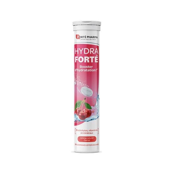 Hydra Forté booster d'hydratation arôme naturel cerise Forté Pharma - 24 comprimés effervescents