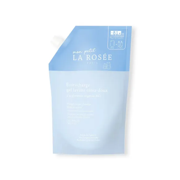 Gel lavant ultra doux bébé à la glycérine végétale La Rosée - éco-recharge de 800ml