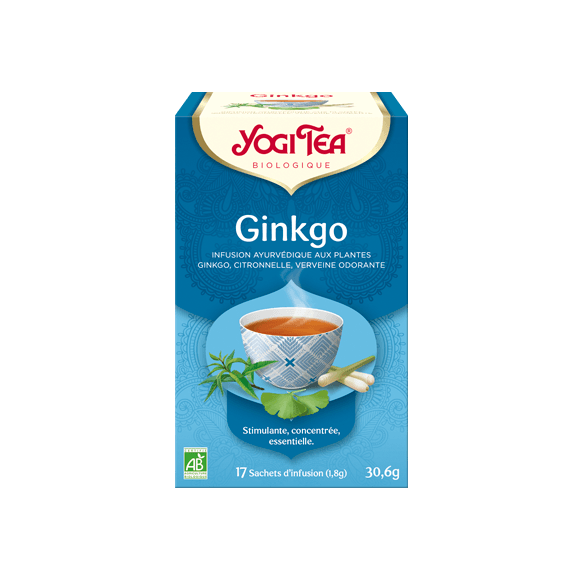 Ginkgo bio Yogi Tea - boite de 17 sachets 