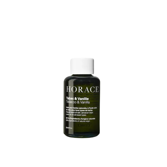 Huile pour barbe tabac et vanille Horace - flacon de 30ml