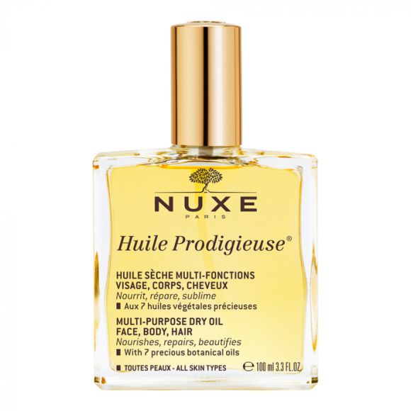 Huile prodigieuse huile sèche visage, corps et cheveux Nuxe