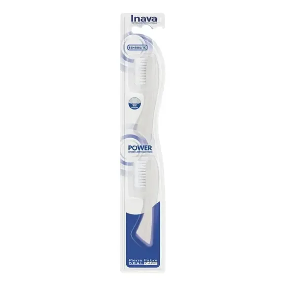 Power brossette recharge sensibilité Inava - 2 brossettes