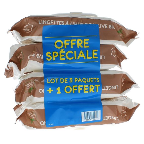 Lingettes nettoyantes à l'huile d'olive vierge Gifrer