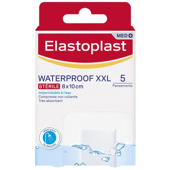 Pansement waterproof XXL stérile Elastoplast - boite de 5 pansements