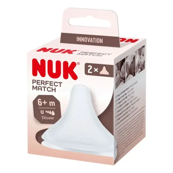 Perfect Match Tétines silicone souple NUK - lot de 2 tétines