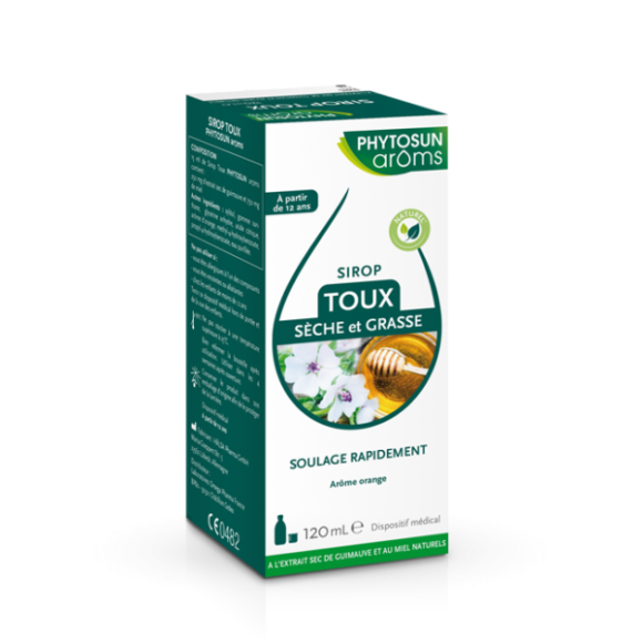 Sirop toux sèche et grasse Phytosun Arôms – 120 ml