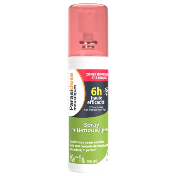 Spray anti-moustiques zones tropicales et à risques Parasidose - spray de 100 ml