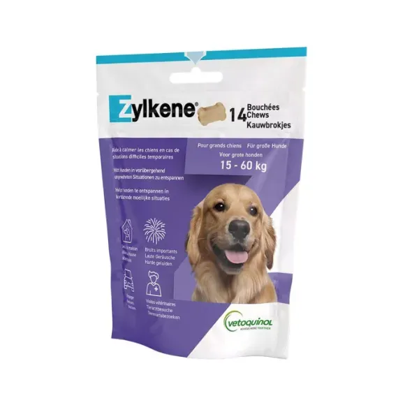 Zylkene bouchées chien de 15 à 60kg Vetoquinol - sachet de 14 bouchées