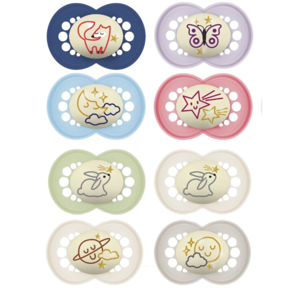 Sucettes Original Nuit 18 mois+ Mam - lot de 2 sucettes