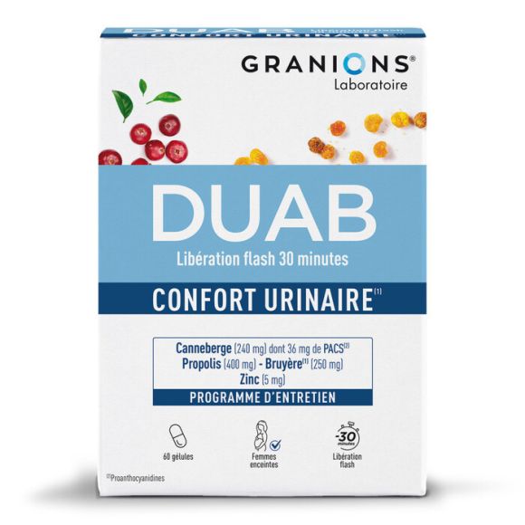 Duab confort urinaire Granions - boite de 60 gélules