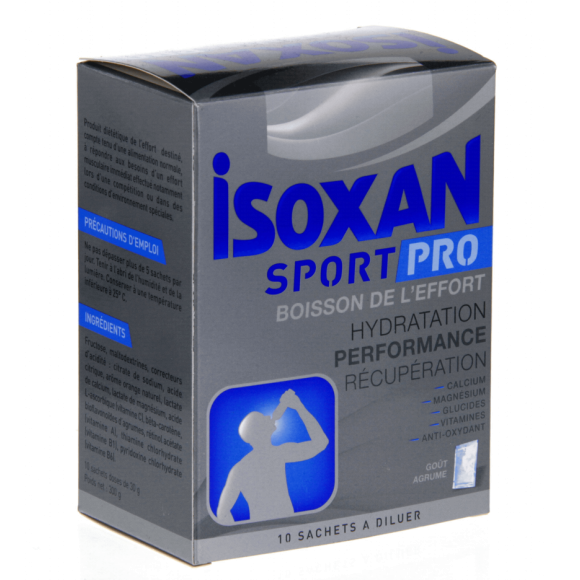 Isoxan PRO boisson de l'effort goût agrume - 10 sachets à diluer