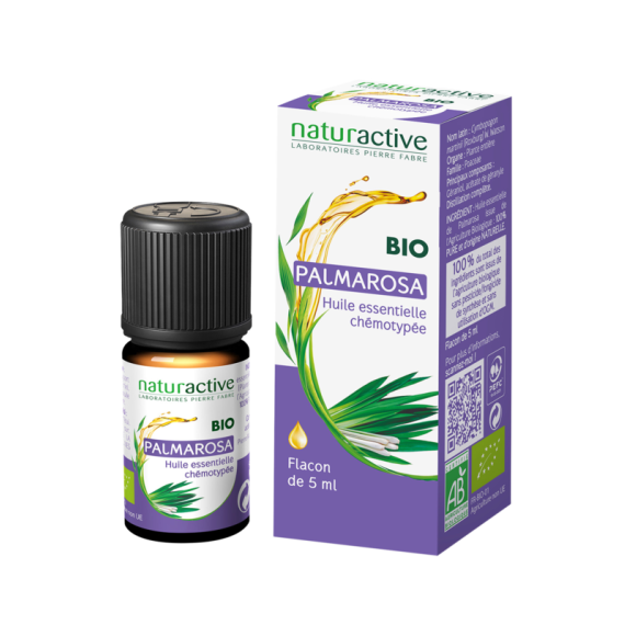 Huile essentielle de Palmarosa BIO Naturactive - flacon de 5 ml