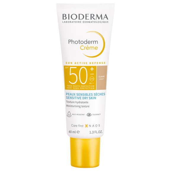 Photoderm Crème teinte claire SPF50+ Bioderma - tube de 40 ml