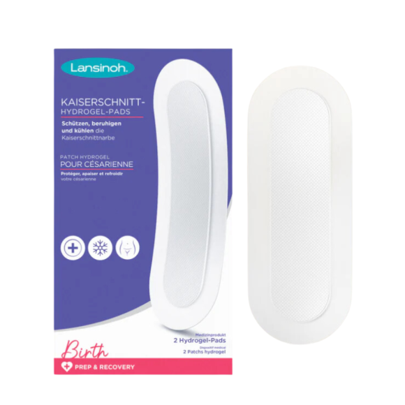 Patch hydrogel pour césarienne Lansinoh - boite de 2 patchs