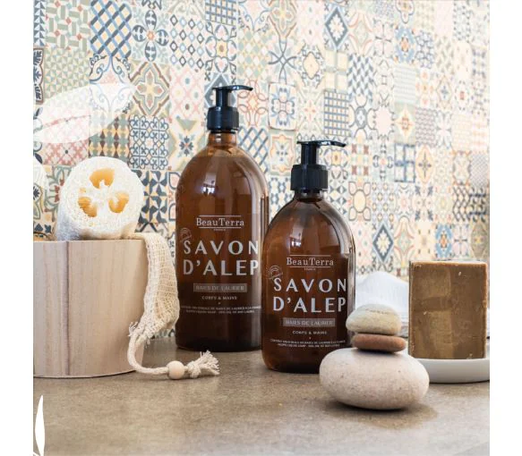 Savon Bio D'Alep Royal 1L - Marque ENSA, Produit Naturel Et Neuf