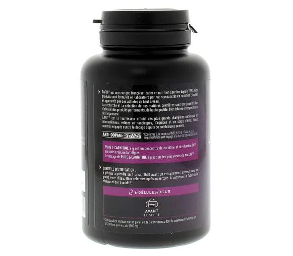 Pure L-Carnitine Eafit - complment alimentaire booster nergtique