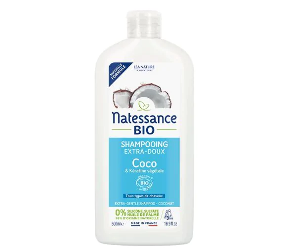 Shampooing coco et kératine végétale Natessance