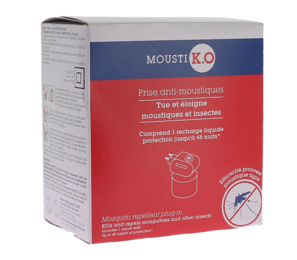 Mousti K.O prise anti-moustiques Marque verte - Diffuseur insecticide