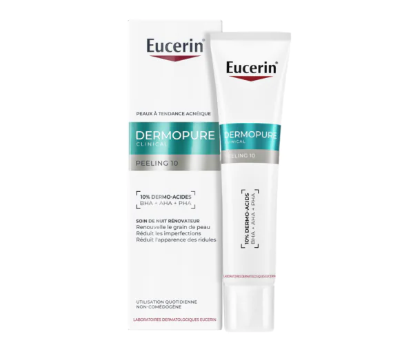EUCERIN DERMOPURIFYER SOIN RENOVATEUR 40 ML PEELING 10