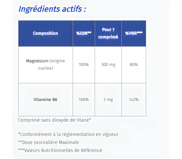 Alvityl Magnésium + Vitamine B6 - Origine Marine - Régulateur Nerveux & Musculaire - Produit Neuf