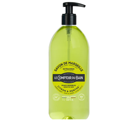 Savon de marseille liquide citron & menthe Le Comptoir du Bain